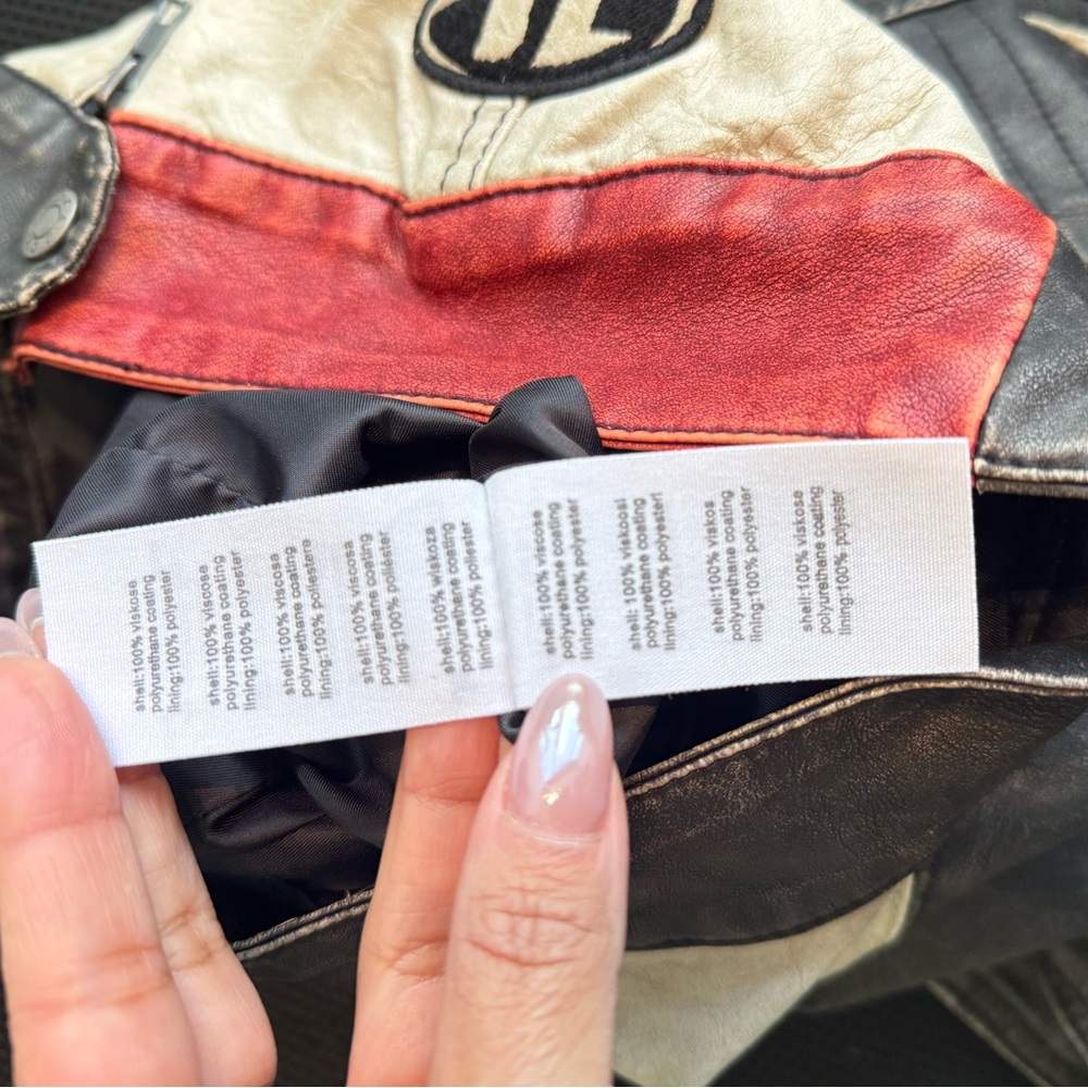 Jaded London Xiva Motocross Distressed Moto Dress with Tribal & Badge Artworks. - Picture 12 of 13